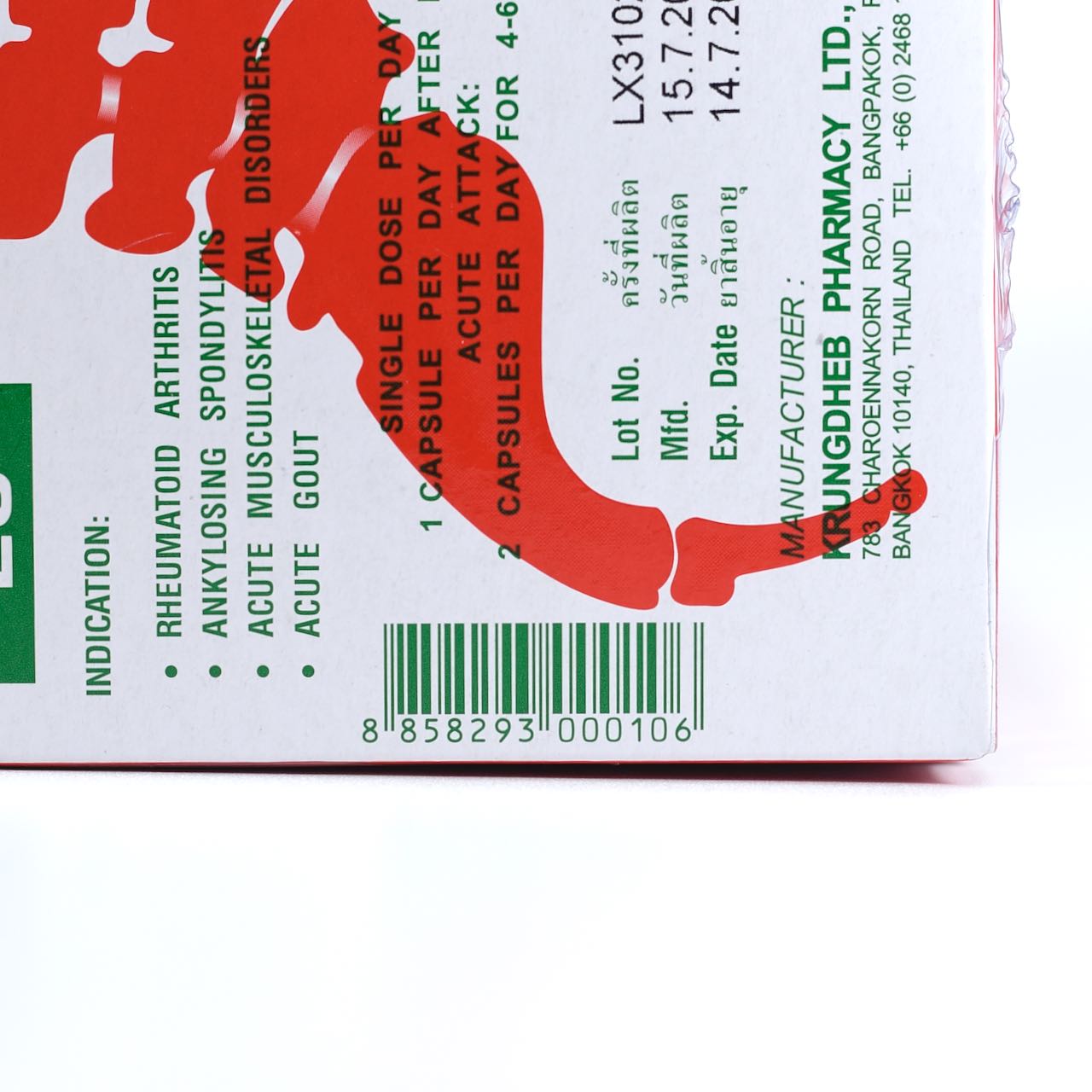 Hộp 120 viên xương khớp NOXA Thái Lan (Date 2030)