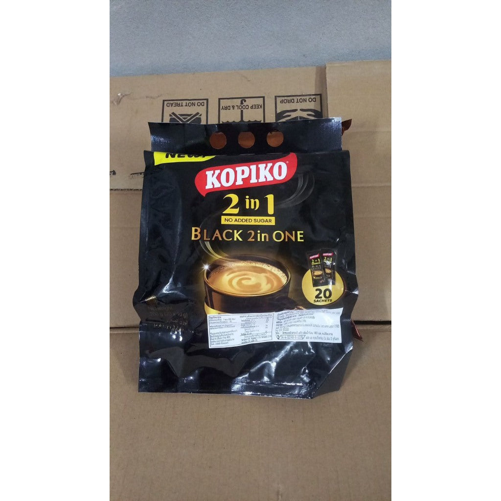Cà Phê Sữa Và Cà Phê Đen Kopiko Thái Lan (01 Bịch 20 Gói x 24Gr)