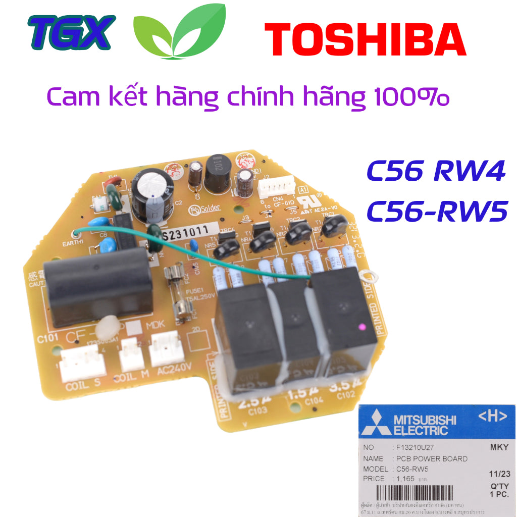 Bo mạch quạt trần MITSUBISHI C56-RW5 chính hãng