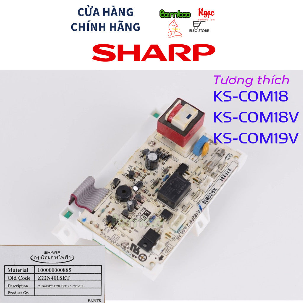 Bo Điều Khiển Nồi Cơm Điện Tử SHARP KS-COM18/ KS-COM19V/ KSCOM18V