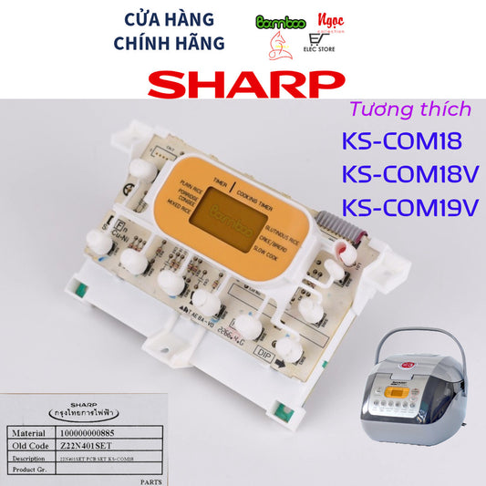 Bo Điều Khiển Nồi Cơm Điện Tử SHARP KS-COM18/ KS-COM19V/ KSCOM18V