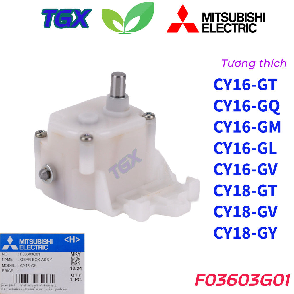 Hộp số quay – Bộ truyền động quạt trần 16-18 inch MITSUBISHI (Part No. F03603G01)