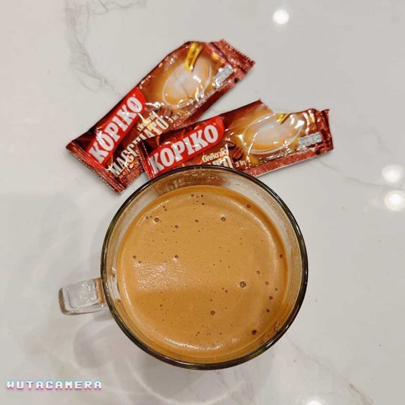 Cà Phê Sữa Và Cà Phê Đen Kopiko Thái Lan (01 Bịch 20 Gói x 24Gr)