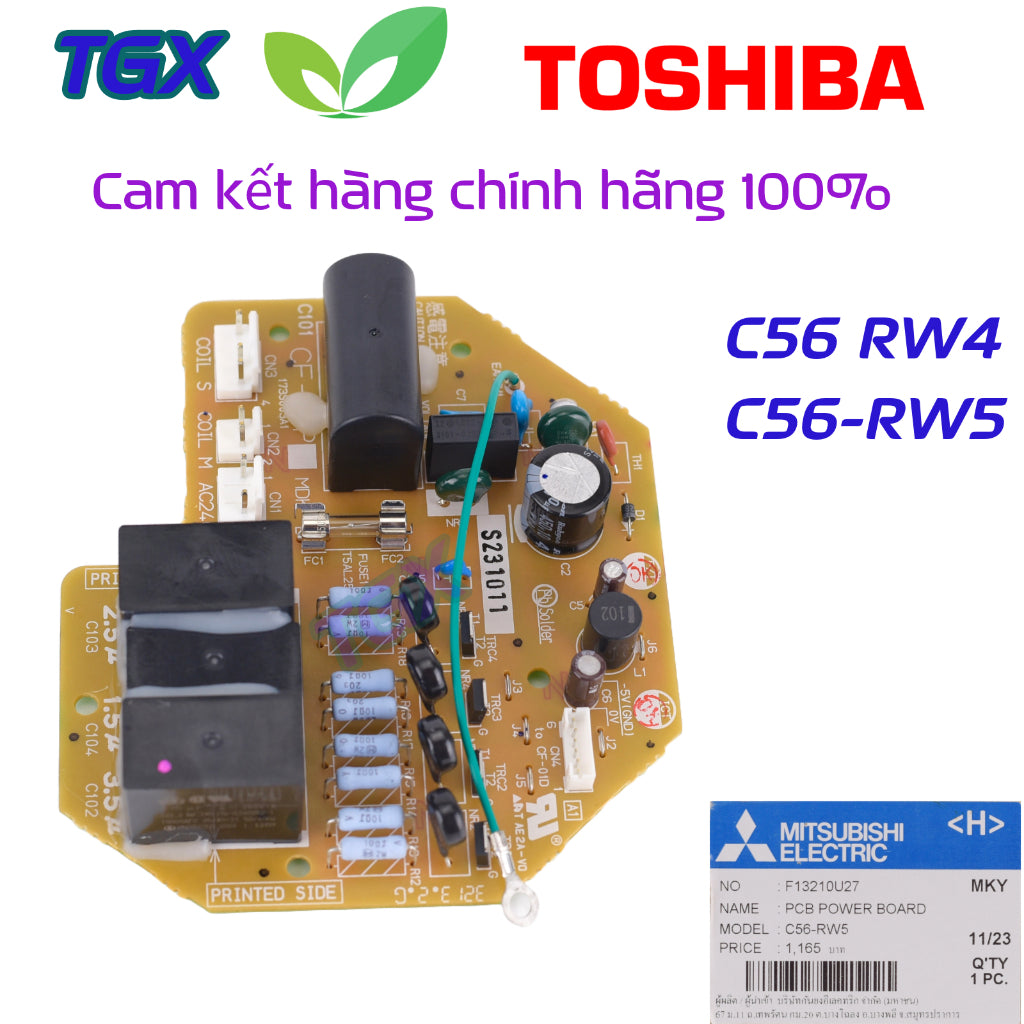 Bo mạch quạt trần MITSUBISHI C56-RW5 chính hãng
