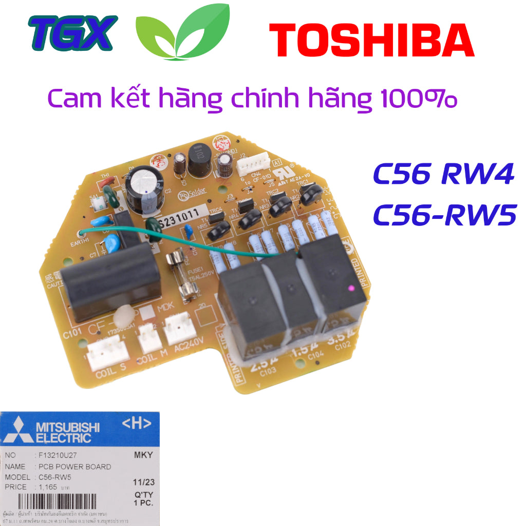 Bo mạch quạt trần MITSUBISHI C56-RW5 chính hãng