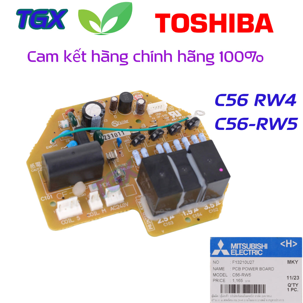 Bo mạch quạt trần MITSUBISHI C56-RW5 chính hãng